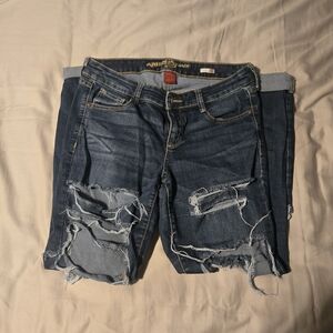 Arizona Ripped Blue Boyfriend Jeans